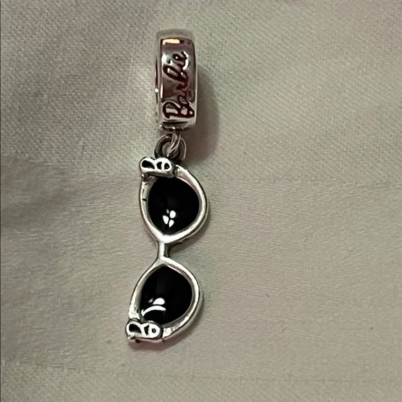 Pandora 925 Sterling Silver and Black “Barbie” Sunglasses Charm - Picture 2 of 4